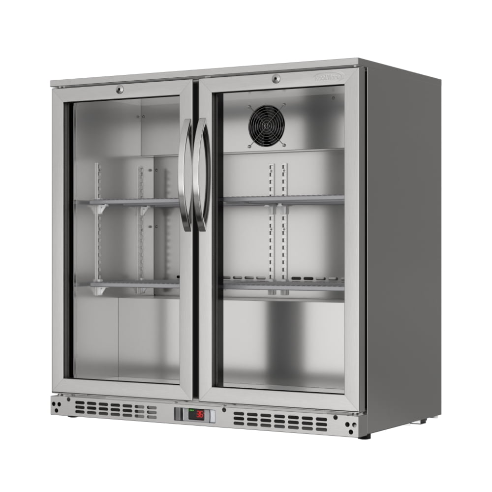 KoolMore 35 in. Two-Door Back Bar Refrigerator – 7.4 Cu. ft.