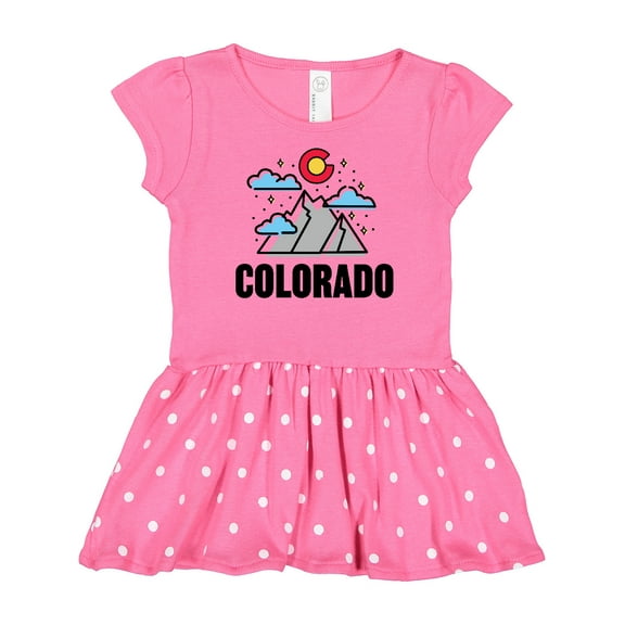 Inktastic Colorado Mountains and Clouds Gift Baby Girl Dress