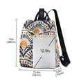 thumbnail image 3 of FORMRS Women's Travel Backpack Purse Anti-theft Hidden Pockets Casual Shoulder Bag, Orange Art Pattern, 3 of 7
