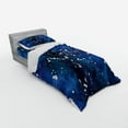 thumbnail image 3 of Ambesonne Blue Bedding Set 4 Pcs, Grunge Space Theme Art, Queen, Pale Blue Dark Blue, 3 of 3