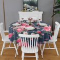 thumbnail image 2 of Pioneer Flower Floral Print Pattern Round Tablecloth 60"x60",Wrinkle Wipeable Table Cloth for Kitchen Dining Room Picnic Patio Party, 2 of 6