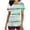 Green, variant on Xfvqtps Striped Scrub Tops for Women Wrinkle-Resist Nursing Uniform Casual V-Neck Print Short Sleeve Nurse Top with Pocket Green