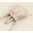 thumbnail image 4 of Kukuzhu Women's Drawstring Bucket Bag Soft Leather Pleated Pop Fashion One-shoulder Cross-body Bag Vintage Versatile Tote Bag, 4 of 4