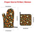 thumbnail image 2 of Salouo Harvest Pumpkins for Oven Mitts and Potholders BBQ Gloves-Oven Mitts and Pot Holders Non-Slip Cooking Gloves for Cooking Baking Grilling (4-Piece Set), 2 of 6