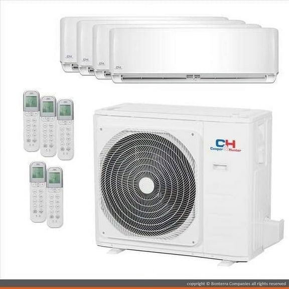 Five 5 Zone Mini Split Ductless Air Conditioner Heat Pump 9000 12000 12000 12000 18000 BTU 19 Seer