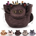 thumbnail image 1 of Bolsa de maquillaje Openhahaha Organizador de viaje con cordón para gatos, 1 of 8