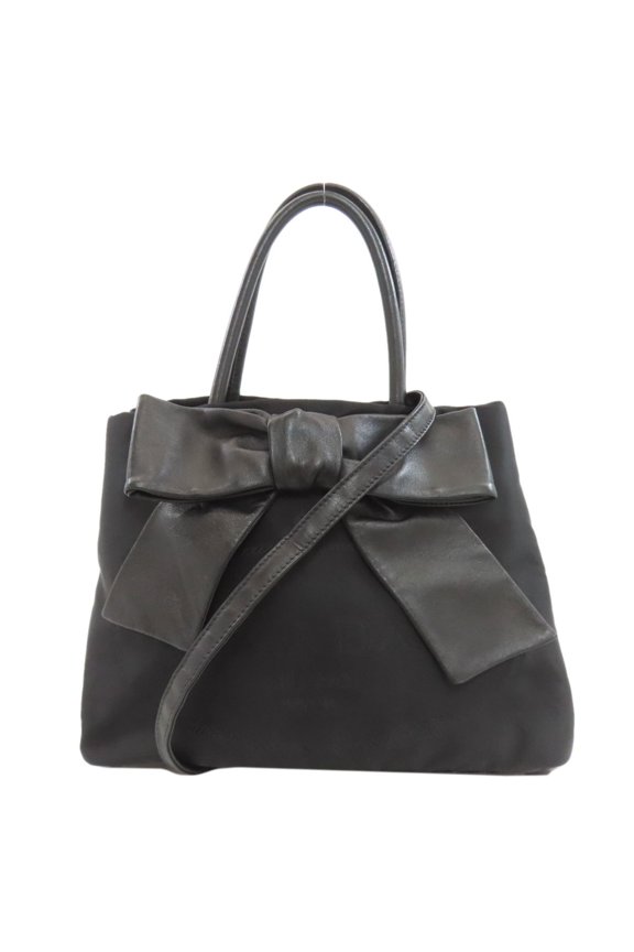 Pre-Owned Prada Ribbon 2-Way Handbag, Nylon Material, Women's (PRADA)