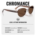 thumbnail image 4 of Ray-Ban RB3766CH CHROMANCE POLARIZED Square Shaped Sunglasses for Men & Women - Includes Official Rayban Eyewear Kit - Ideal Formal & Casual Wear Sunglasses - Brown Chromance Lens, 4 of 6