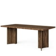 thumbnail image 4 of Finmind Dining Room Table for 4-6, 63" Farmhouse Wood Kitchen Table for Kitchen, Dark Brown, 4 of 6
