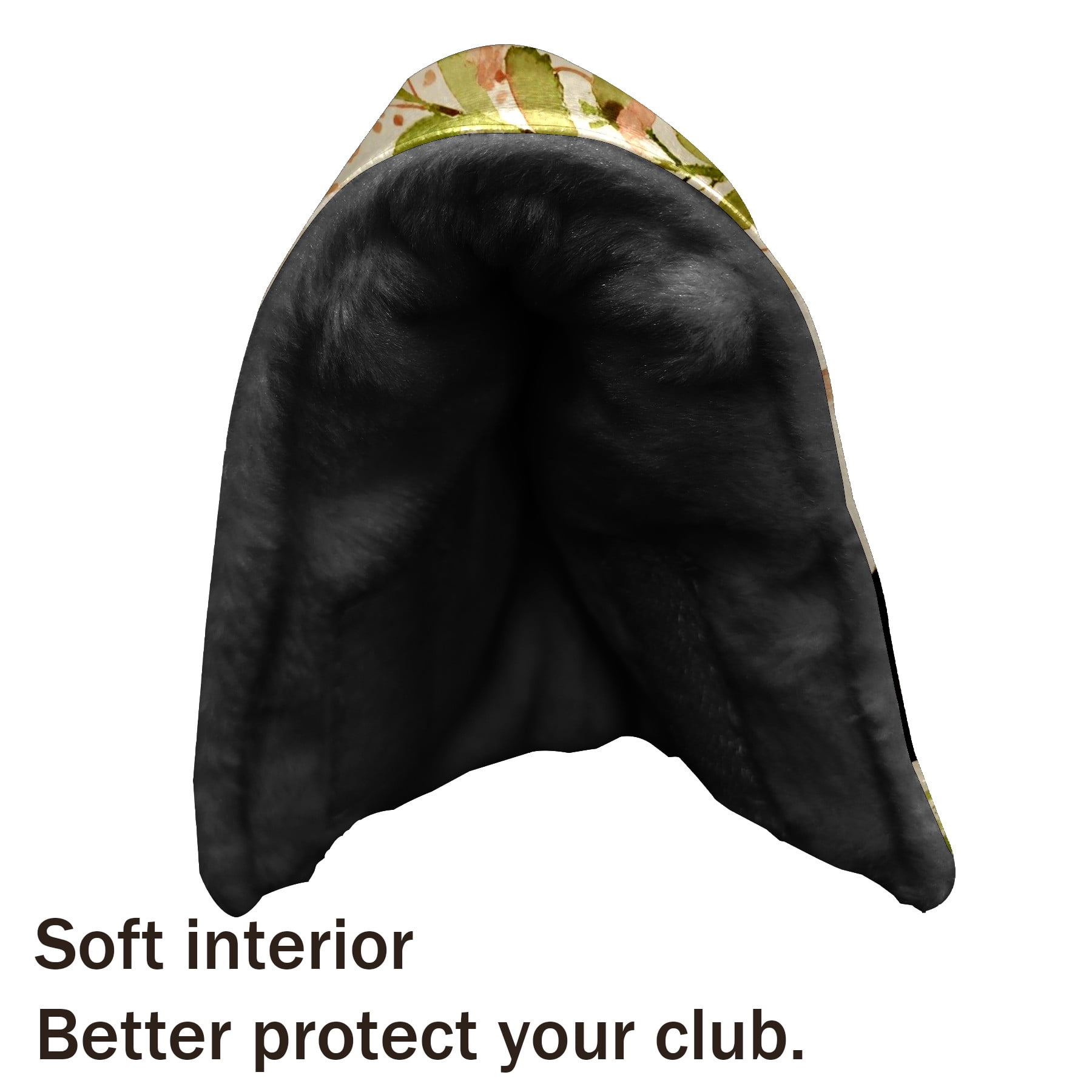 Golf Club Head Cover | Leather Golf Club Putte Headcover , Waterproof Golf Club Head Cover Set Driver Headcovers for Golf Clubs Men Women Cat In Greenery