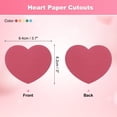 thumbnail image 2 of 100PCS Heart Paper Cutouts 3 Inch Assorted Color Heart Shaped Cut Outs, Blue Green Red, 2 of 6