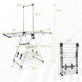 thumbnail image 5 of GVN Clothes Drying Rack with 6-Level Adjustable Height, Laundry Drying Rack for Easy Storage, 5 of 7