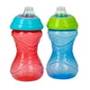 Nuby 2 Pack 10 Oz. Clik-It Cup with Silicone Spout, Colors May Vary