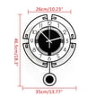 thumbnail image 2 of Black Pendulum Wall Clock Large Quartz Mute Hanging Traditional Vintage Watch US, 2 of 11