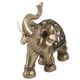 thumbnail image 4 of Decoración de estatuilla de elefante, color dorado, elegante estatuilla de elefante, estatua de elefante, diseño aerodinámico, 4 of 8