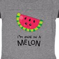 thumbnail image 3 of Inktastic I'm One in a Melon Watermelon Humor Boys or Girls Baby Bodysuit, 3 of 4