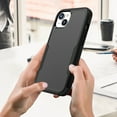 thumbnail image 5 of Dteck for iPhone 13 Case, Slim Pocket-Friendly Hybrid Silicone Bumper Shockproof Tough Rugged Case,Black, 5 of 6