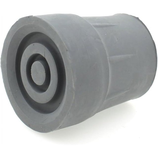 Juego de 10 puntas de goma de 19 mm para bastones, muletas y andadores - Tipo Z - Gris