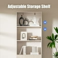 thumbnail image 3 of 63" Tall Bookshelf with 2 Drawers, 3 Shelf Modern Bookcase with Adjustable Shelf, Open Shelves Bookcase, Unique Book Shelf for Home Office, Oak, 3 of 8