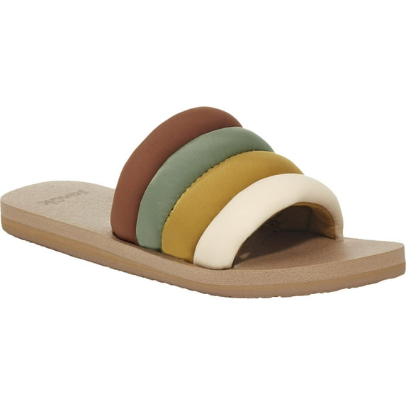 Sanuk Puff N Slide Soft Top Sage/Mustard 11 B (M)