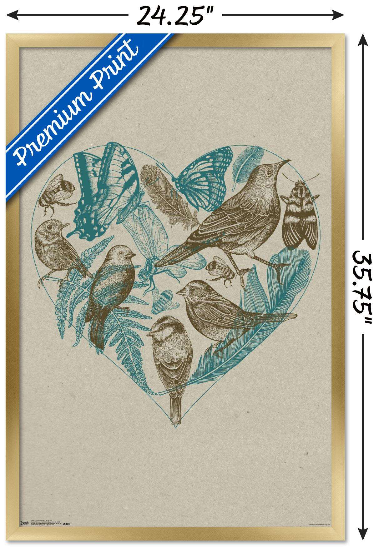 Rachel Caldwell - Wild Heart Wall Poster, 22.375" x 34", Framed