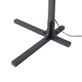 thumbnail image 5 of Natural Mica 3 Light Arc Floor Lamp - 86 Charcoal Gray Wood Gunmetal, 5 of 9