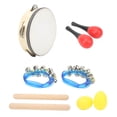 thumbnail image 3 of Kids Musical Instruments Set, Hand Drum Rumba Shakers Rattle Professional Musical Instrument Kit Easy To Play Egg Shaker Hand Jingle Bell  for Children, 3 of 7