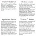 thumbnail image 3 of Set de Serums Faciales Pure Body Naturals Transparente con Ácido Hialurónico, Retinol, Vitamina C y, 3 of 8