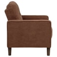 thumbnail image 3 of Coaster Bowen II Fabric Upholstered Track Arm Accent Chair, Rust, 3 of 12
