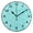 Black, variant on 9.84in Blue Stripe Pattern PVC Canvas Wall and Table Clock with Canvas Texture, Black or Gold Hands