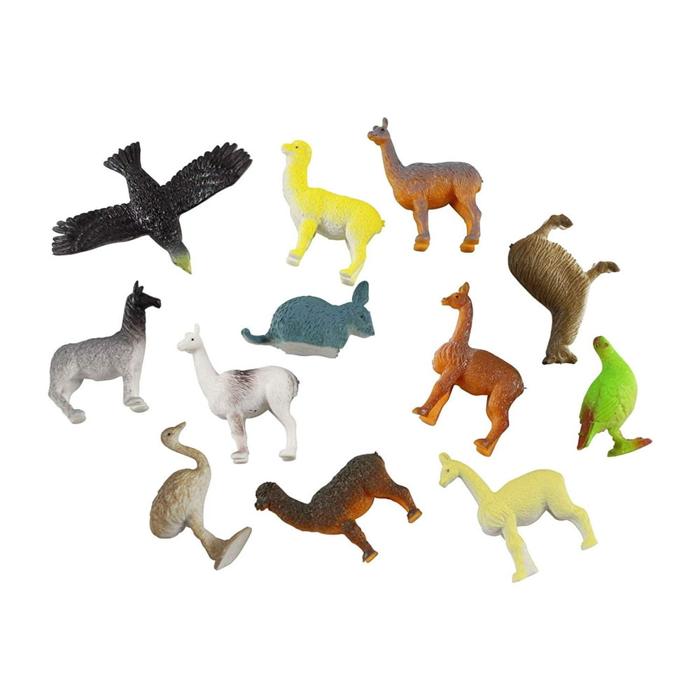 Miniature South American Animal Figurines Replicas - Mini Action