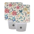 thumbnail image 7 of Rose Leaf Butterfly Night Light 2 Pack LED Nightlight Plug into Wall Dusk to Dawn Sensor Soft White, 7 of 7