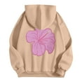 thumbnail image 7 of CONFREE Women's Hoodies Floral Prints Hoodies For Women Trendy Long Sleeve Casual Pullover Sweatshirts With Pockets Comfy Winter Clothing, 7 of 7