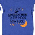 thumbnail image 3 of Inktastic I Love My Godmother to the Moon and Back Gift Baby Boy or Baby Girl Bodysuit, 3 of 4