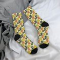 thumbnail image 5 of Pofeuu Monstera Leaves Print Crew Socks, Adult Running Hiking Socks for Youth and Adult, 5 of 6