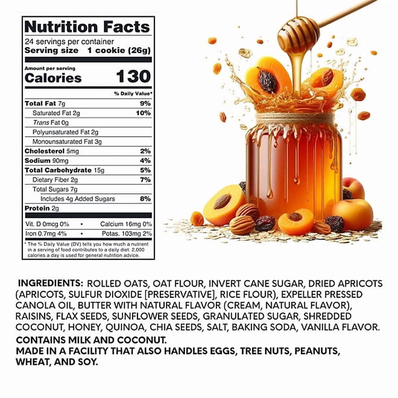 OATful Bites, With Rolled Oats And Dried Fruit 0.9 oz., 24 Individually Wrapped pack.