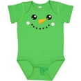 thumbnail image 3 of Inktastic Snowman Head, Snowman Face, Carrot Nose Boys or Girls Baby Bodysuit, 3 of 5