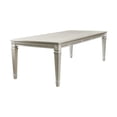 thumbnail image 3 of Glamourous Silver Finish 7pc Set Table 2 Arm Chairs 4 Side Chairs Modern Dining Room Furniture, 3 of 7