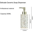 thumbnail image 3 of Visland Ceramic Soap Dispenser,Modern Hand Countertop Soap Dispensers Pump Bottle Liquid Soap Dispenser for Bathroom Kitchen,11oz, 3 of 6