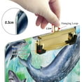 thumbnail image 4 of FMSHPON Sea Life Fishes Turtle Octopus Clipboard Hardboard Wood Nursing Clip Board and Pull for Standard A4 Letter 13x9 inches, 4 of 6