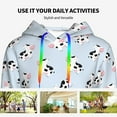 thumbnail image 4 of Daiia Cute Farm Cow Pattern Women's Fashion Hoodies & Sweatshirts with Kangaroo Pocket Hooded Sweatshirt with Eye-catching Drawstrings-XX-Large, 4 of 7