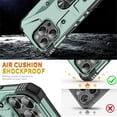 thumbnail image 7 of Case for iPhone 11 Pro Military Grade Shockproof Magnetic Attachment with Stand Case Cover,Light green,For iPhone 11Pro, 7 of 7