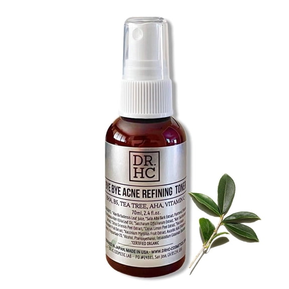 DR.HC Bye Bye Acne Refining Toner (70 ml, 2.4 fl.oz.) (Anti-acne, Oil balancing, Anti-dark spot, Anti-scar...) SHIP TO: USA