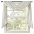thumbnail image 4 of Madison Park Harper Solid Crushed Scarf Sheer in White, 42"x216", 4 of 5