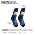 thumbnail image 2 of Balery Galactic Dog Swirls Art Calcetas Largas con Estampado para Hombre y Mujer – Suaves y Transpirables, Talla Única (US 5-11), 2 of 6