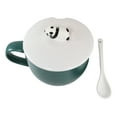 thumbnail image 2 of Happy Hour Sleeping Panda Bear Green Ceramic Coffee Mug With Spoon And Lid Set, 2 of 6