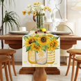 thumbnail image 3 of Boovnll Table Cloth, Summer and Autumns Sunflower Prints Decorate Linen Tablecloths, Table Cloth Rectangle Table, Tablecloth, Tablecloths, 3 of 5