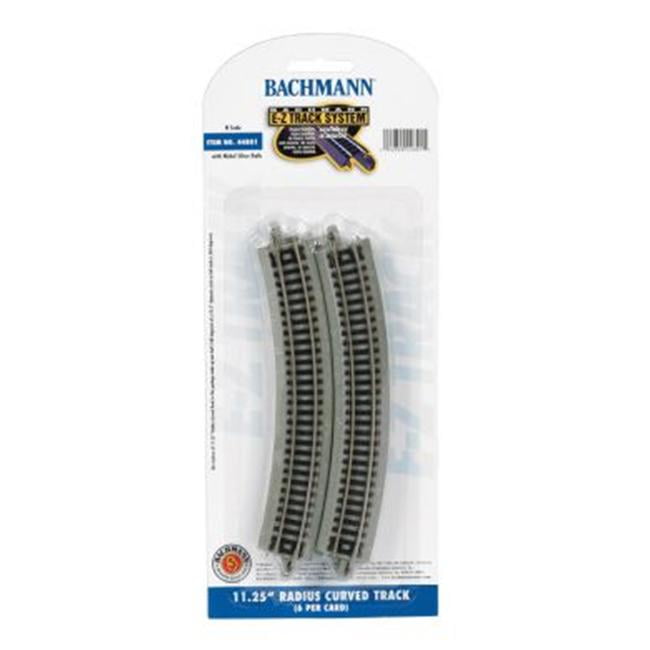Bachmann N Scale Curved EZ-Track Roadbed Train Track 19in Radius 6-Pack 