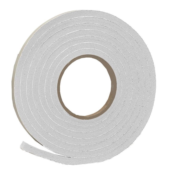 Weather Seal,Rubber Foam, White, 10 ft L R738WHA