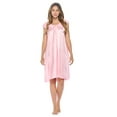 thumbnail image 2 of Casual Nights Women's Cap Sleeve Rose Satin Nightgown, 2 of 5